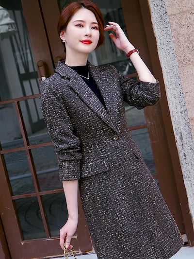 Gabardina Negra Midi para Mujer - Image 13