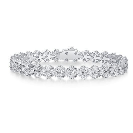Pulsera de Lujo Canon: Plata S925 con Moissanita Premium y Baño de Platino - Image 11