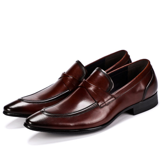 Zapatos Formales de Cuero Vacuno Británico Vintage para Negocios - Image 7