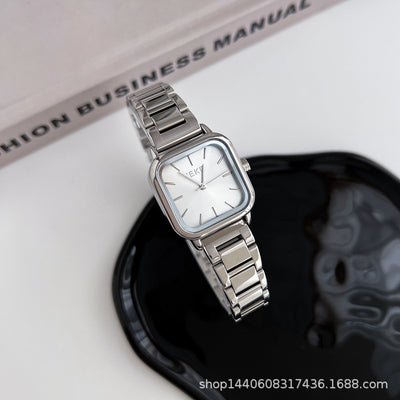 Reloj de Acero Inoxidable Minimalista con Diseño Cuadrado - Image 8