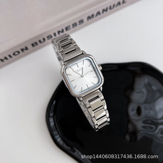 Reloj de Acero Inoxidable Minimalista con Diseño Cuadrado - Image 8