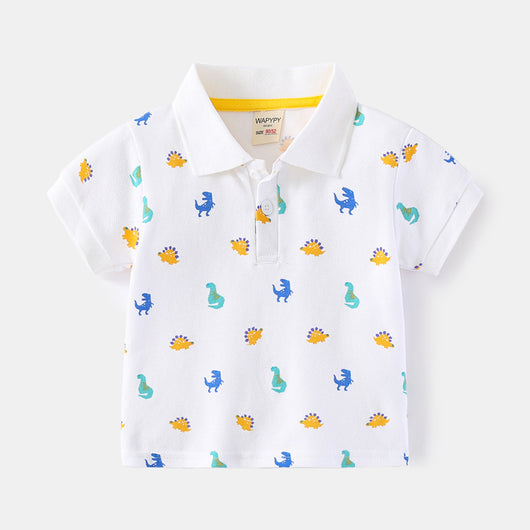 Camisa Infantil de Cuello Solapa y Manga Corta - Image 12