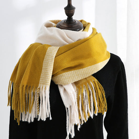 Bufanda Elegante con Borlas para Mujer - Abrigo Cálido y Versátil - Image 10