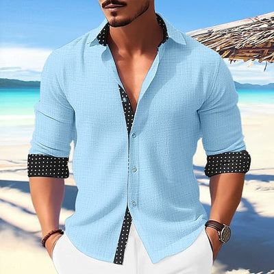 Camisa Abrigo Suelta y Casual de Manga Larga para Hombre - Image 38