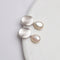 Aretes de Perlas de Agua Dulce en Plata