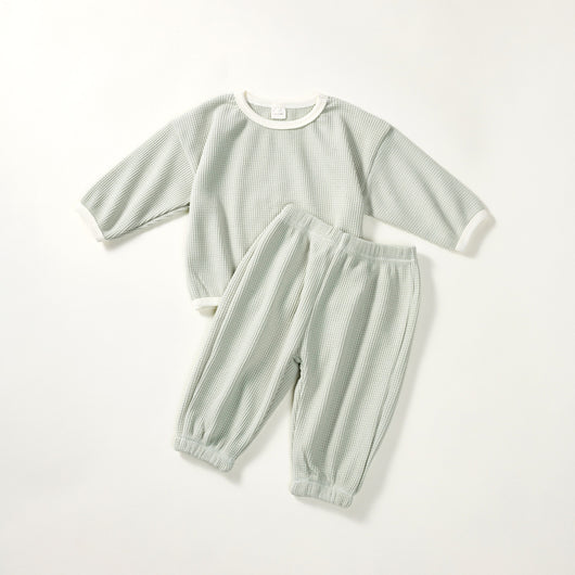 Pijama Infantil de Color Liso - Ropa Cómoda para Casa - Image 17