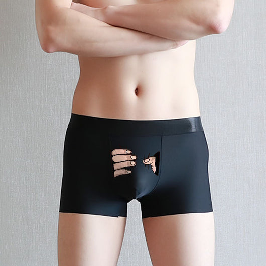 Bóxers para Hombre de Seda de Hielo para Verano - Estilo Simple y Creativo - Image 12