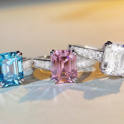 Anillo de Diamante Corte Pagoda para Novia - Image 8