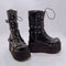 Botas Cortas con Plataforma y Hebilla para Otoño e Invierno