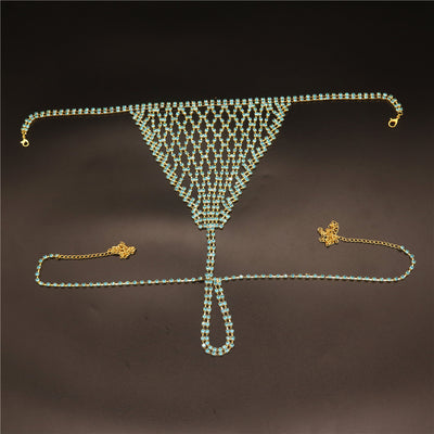 Conjunto de Bikini con Falda Corta y Cadena Corporal - Image 3