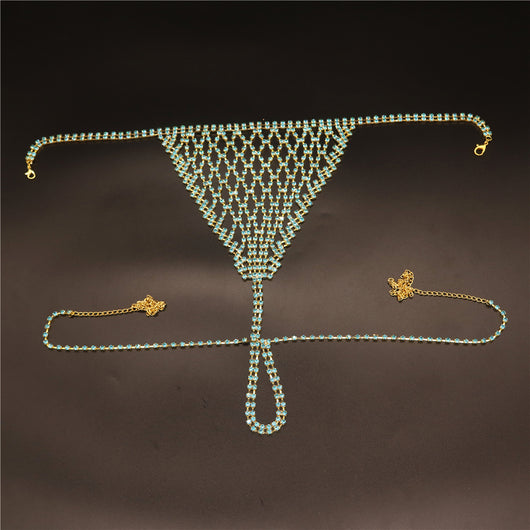 Conjunto de Bikini con Falda Corta y Cadena Corporal - Image 3