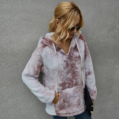 Suéter Hoodie Tie-Dye Grueso para Mujer - Colección Invierno - Image 8