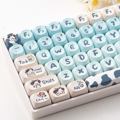 Keycaps Cuadrados Sublimados Vaca Lechera Moa - Image 9