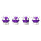 Plata Morado Diamantes 1 Unidad