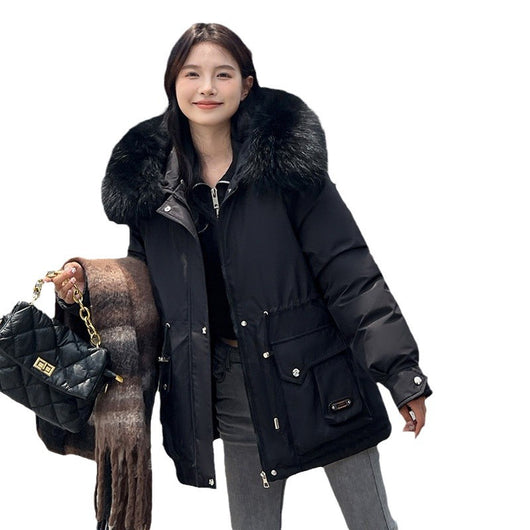 Parka Corta Ajustada a la Cintura para Mujer - Image 5