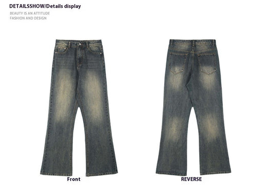 Jeans Holgados Azul Óxido Estilo Retro para Hombre - Image 10
