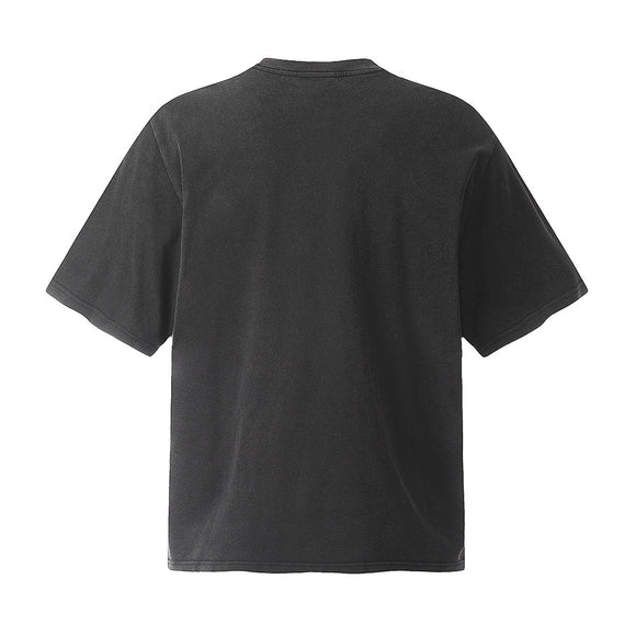 Camiseta Estampada Lavada de Manga Corta para Hombre