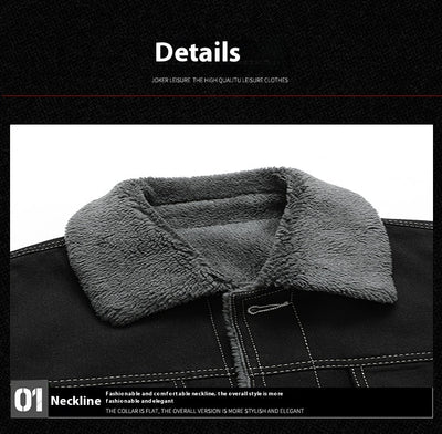 Chaqueta Denim Forrada en Polar para Hombre - Estilo Premium - Image 19