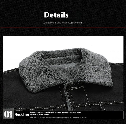 Chaqueta Denim Forrada en Polar para Hombre - Estilo Premium - Image 19