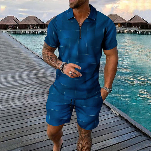 Conjunto Deportivo Hombre Pantalones Cortos y Camiseta Manga Corta - Image 28
