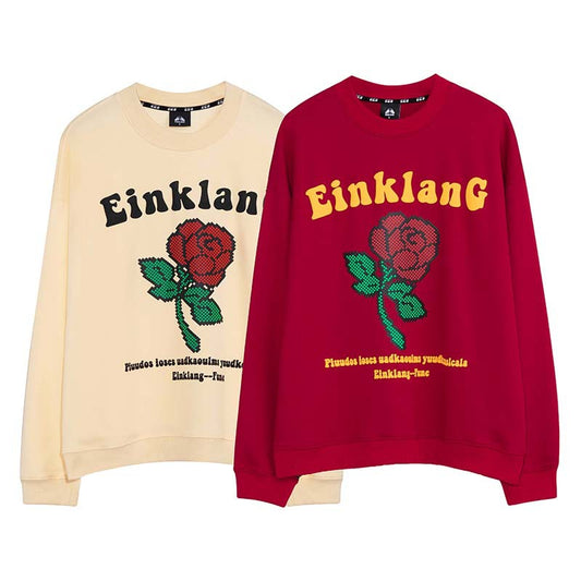 Camiseta Manga Larga Hombre American Rose - Corte Holgado con Estampado