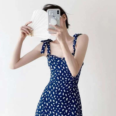 Vestido Suspender Floral Dulce Estilo Francés para Mujer - Image 5