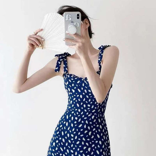 Vestido Suspender Floral Dulce Estilo Francés para Mujer - Image 5