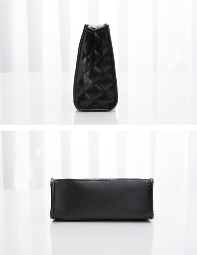 Bolso de Cadena Cuadrado Pequeño con Costura de Rombos para Mujer - Image 15
