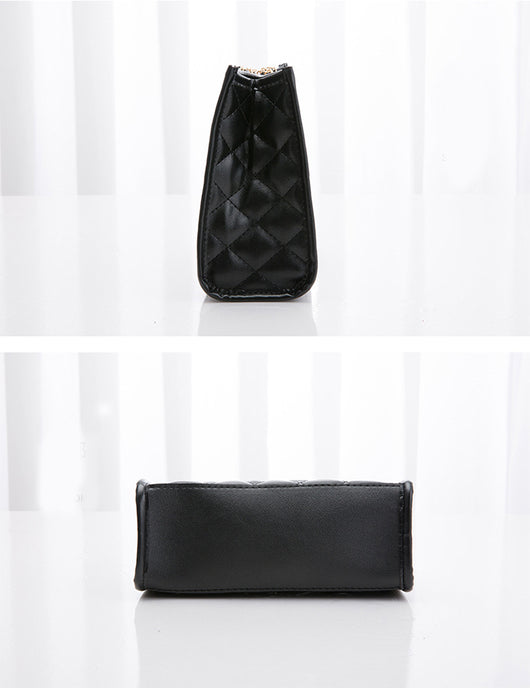 Bolso de Cadena Cuadrado Pequeño con Costura de Rombos para Mujer - Image 15