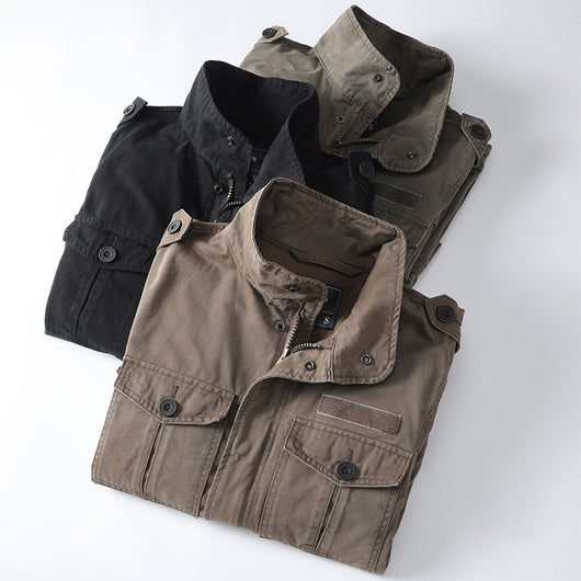 Chaqueta Casual Suelta con Cierre para Hombre - Image 4