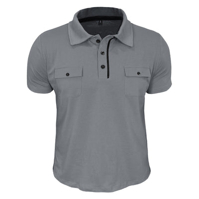 Polo Casual de Verano con Bolsillos y Botones para Hombre - Image 28