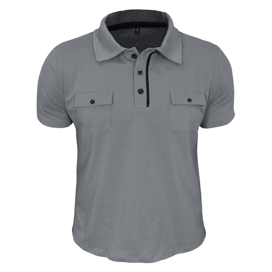 Polo Casual de Verano con Bolsillos y Botones para Hombre - Image 28