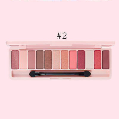 Paleta de Sombras 12 Colores Tonos Nude - Maquillaje Principiantes - Image 10