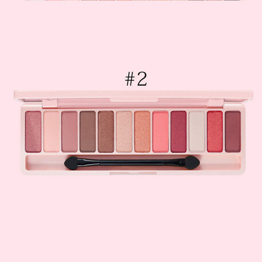 Paleta de Sombras 12 Colores Tonos Nude - Maquillaje Principiantes - Image 10