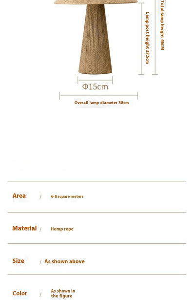 Lámpara de Mesa Tejida en Bambú Estilo Japonés - Image 7