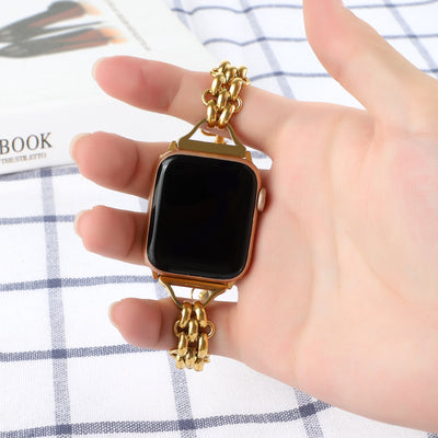 Pulsera de Reloj Acero Inoxidable Doble Fila - Image 8