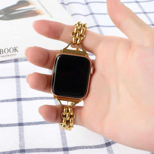 Pulsera de Reloj Acero Inoxidable Doble Fila - Image 8