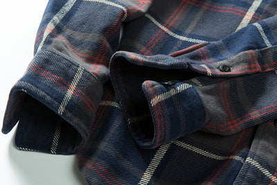 Camisa Franela Gruesa Estilo Americano para Hombre - Image 14
