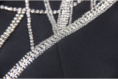 Blazer Ejecutivo para Mujer con Detalles de Diamantes y Efecto Reductor - Image 29