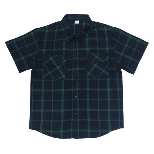 Camisa Casual de Cuadros Patchwork con Botones y Manga Corta - Image 21