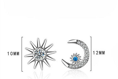 Aretes Asimétricos Luna y Estrella - Elegancia Minimalista para Mujer - Image 6