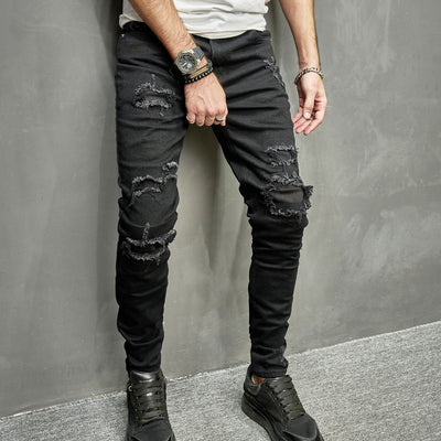 Jeans Skinny Elásticos para Hombre en Tono Claro - Image 4