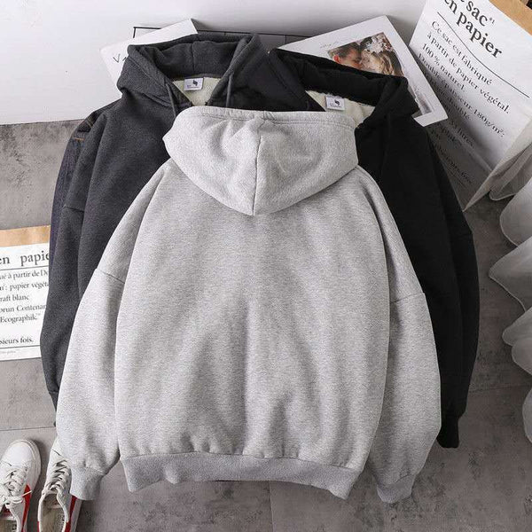 Suéter Hoodie Mujer Lana de Cordero Grueso y Cálido