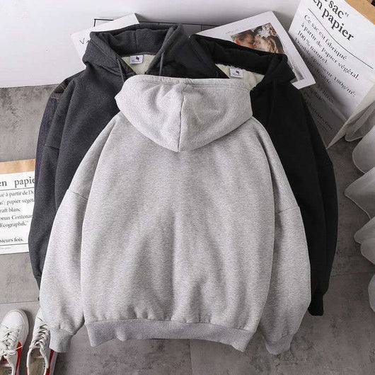 Suéter Hoodie Mujer Lana de Cordero Grueso y Cálido - Image 2
