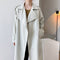 Abrigo Impermeable Largo Estilo Coreano para Mujer - Corte Suelto y Elegante