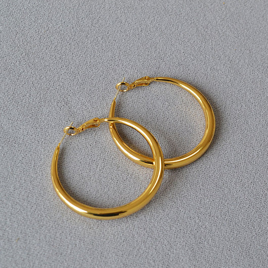Aretes Argollas Redondas Diseño Clásico Plata 925 Elegancia Minimalista - Image 15