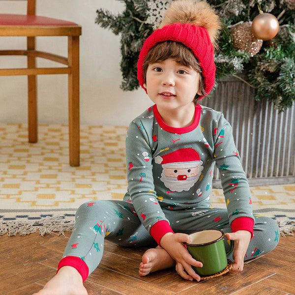 Pijama de Algodón para Niños - Pantalón Largo Primavera, Otoño e Invierno