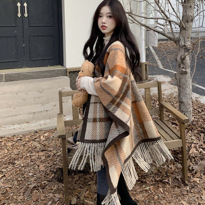 Bufanda Elegante con Flecos para Invierno - Complemento Versátil para Mujer - Image 3