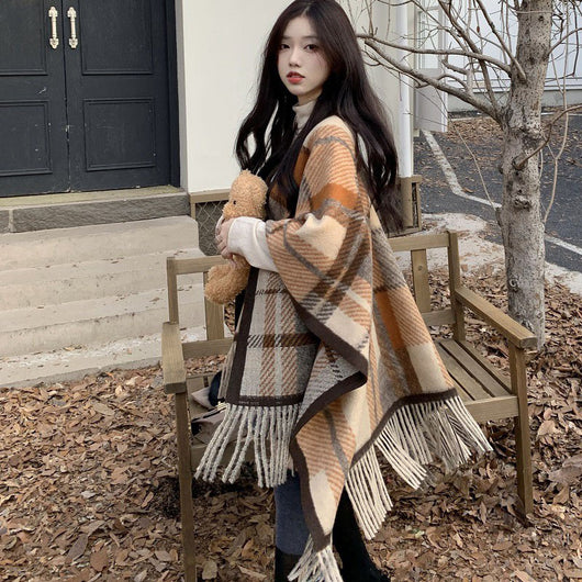 Bufanda Elegante con Flecos para Invierno - Complemento Versátil para Mujer - Image 3