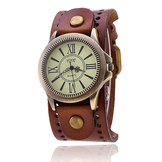 Reloj de Cuero Genuino Estilo Retro Romano - Image 14